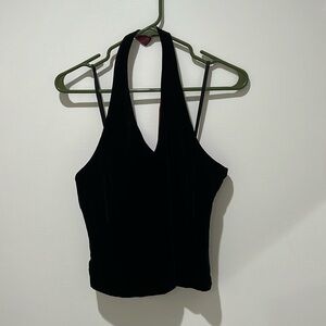 Vintage Velvet Ann Taylor Halter Vest Top